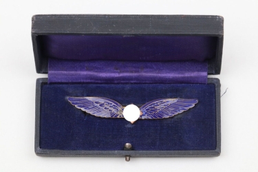 Third Reich Civil Pilots Badge in case - Juncker