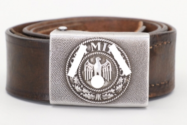 Heer EM/NCO field belt & buckle - A.d.B. L