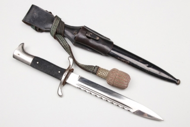 Third Reich Fire Brigade bayonet with sawback blade