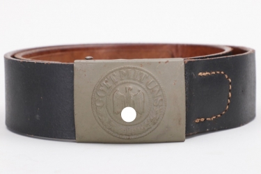 Heer EM/NCO field belt & buckle - mint