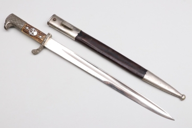 Third Reich police bayonet "S.W.II.244" with horn grip