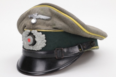 Heer Nachrichten visor cap - EM/NCO