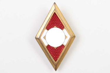 HJ membership badge in gold "M1/52" - numbered