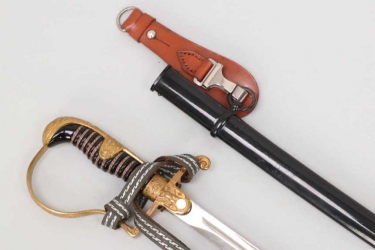 Heer officer's sabre with hanger & portepee - Höller # 24