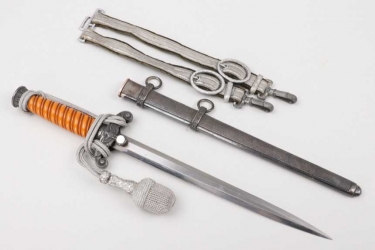 Heer officer's dagger with hangers & portepee - Höller