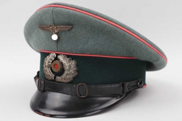 Heer S.R.2 Panzer visor cap EM/NCO to Schütze Erich Schulz