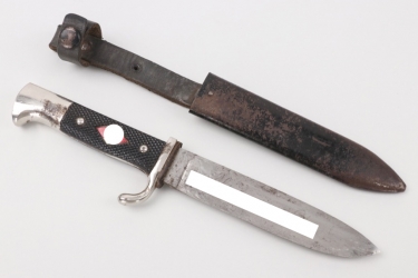 HJ knife with motto