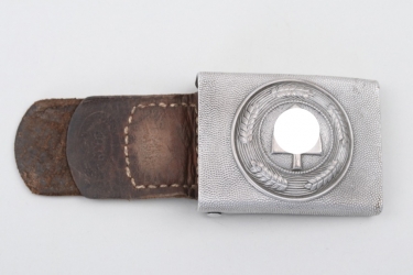 RAD EM/NCO buckle with leather tab - ESL