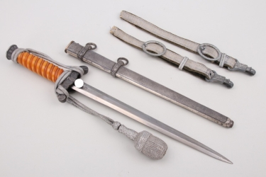 M35 Heer officer's dagger + hanger + portepee - WKC