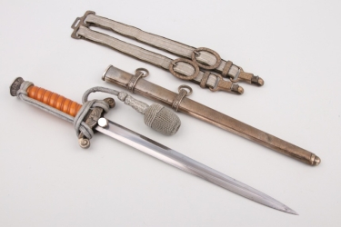 M35 Heer officer's dagger + hanger + portepee - Eickhorn