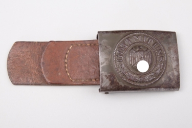 Heer EM/NCO field buckle with leather tab - Sieper