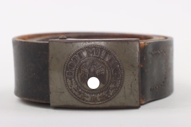 Heer field buckle "Gott mit uns" (EM/NCO) with belt