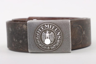 Heer field buckle "Gott mit uns" (EM/NCO) with belt