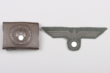 Heer EM/NCO field buckle and breast eagle