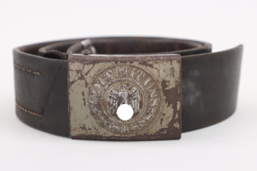 Heer field buckle "Gott mit uns" (EM/NCO) with belt - Heyden Köln