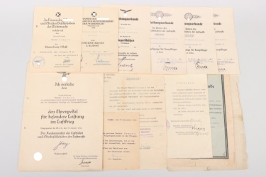 Sturzkampfgeschwader 77 Luftwaffe Honor Goblet document grouping