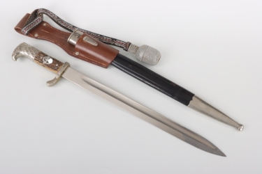 Police dress bayonet with frog and portepee - E. Cleff