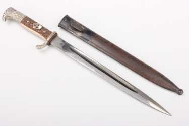 Police dress bayonet with horn grip plates - Höller