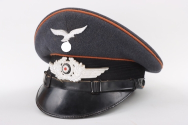 Luftwaffe signals visor cap EM/NCO