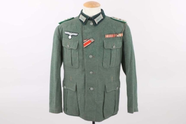 Heer Geb.Jäg.Rgt.136 M40 field tunic with ID tag