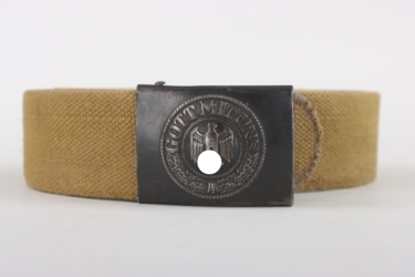 Heer EM/NCO field buckle with webbing belt