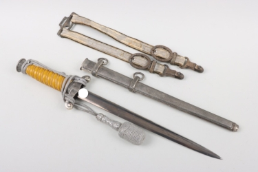 M35 Heer officer's dagger with hangers and portepee - Höller