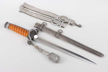 M35 Heer officer's dagger with hangers and portepee -  Höller