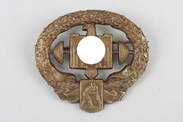 German Heavy Athletics Sport's Badge in Bronze