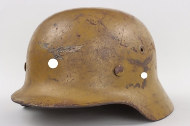 Luftwaffe Afrikakorps M40 helmet with two eagles