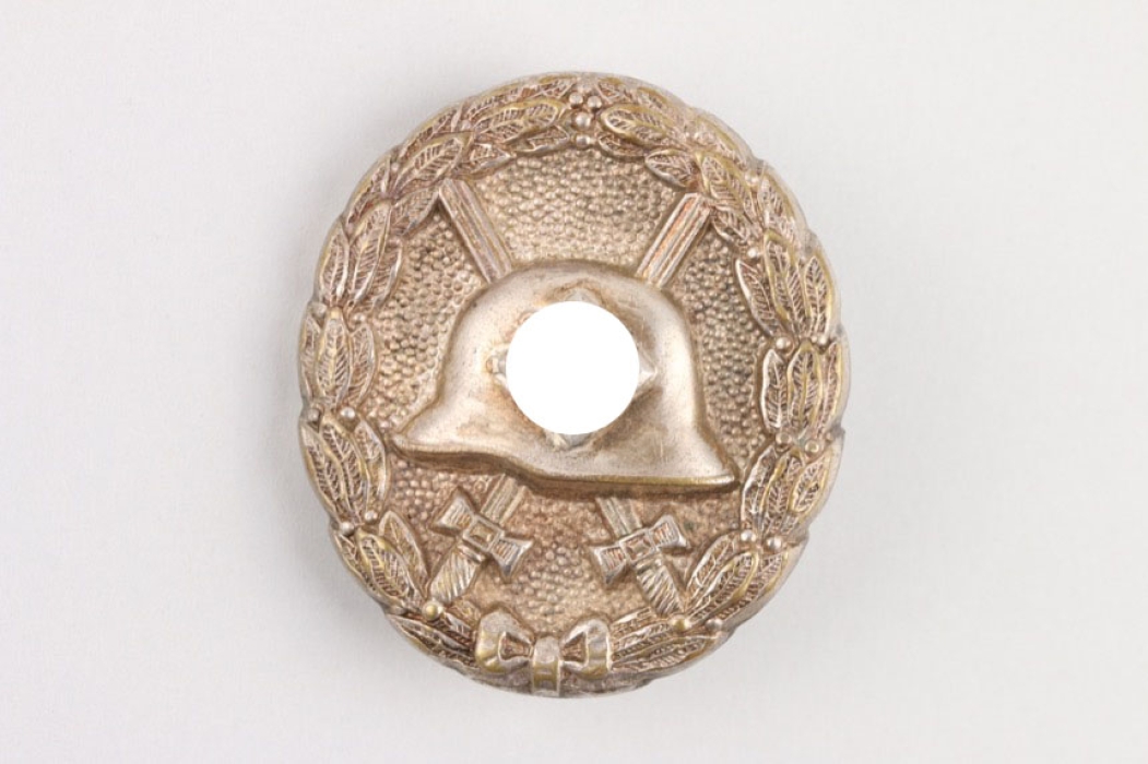 1st pattern Wound Badge in silver - verbödet 