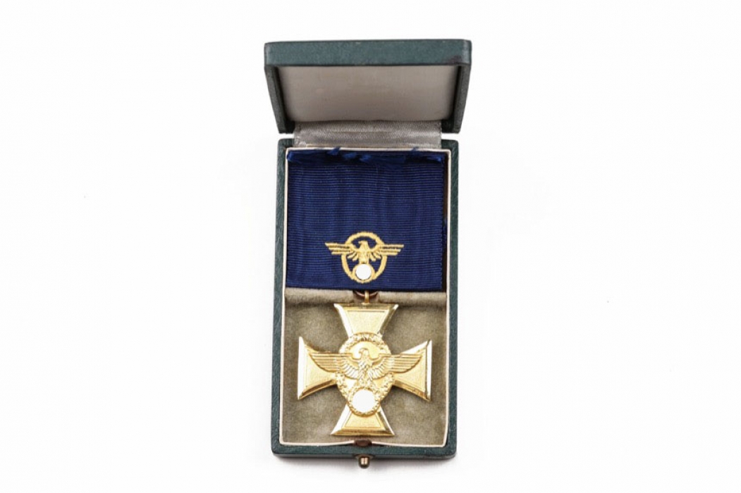 Cased Police 25 years Long Service Award - hard-case