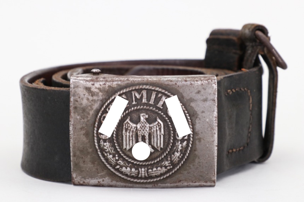 Heer EM/NCO field belt & buckle - N&H