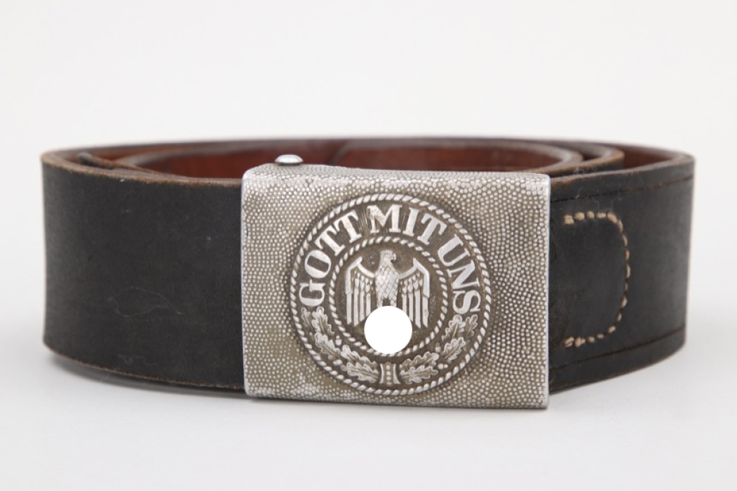 Heer EM/NCO field belt & buckle - S.H.u.Co.