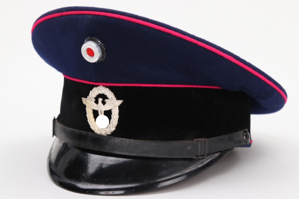 Third Reich fire brigade visor cap