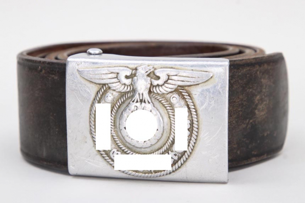 Waffen-SS EM/NCO field buckle + belt - 36/39