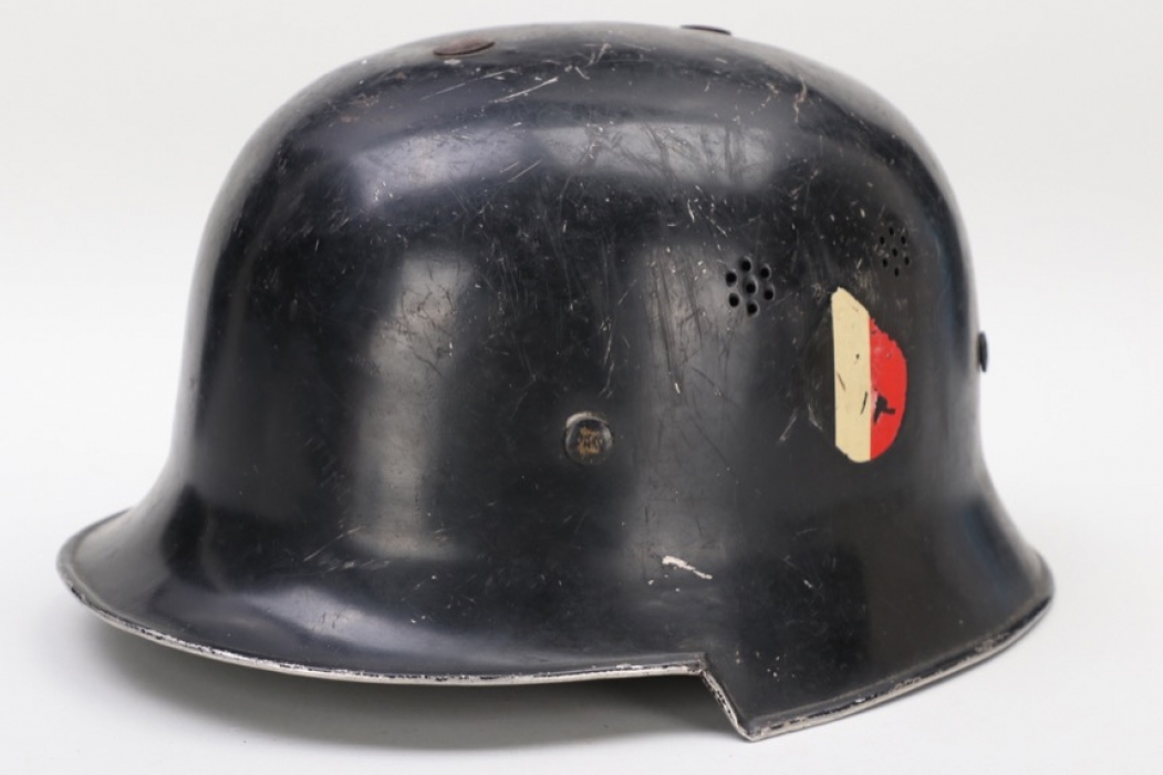 Third Reich M34 fire brigade helmet