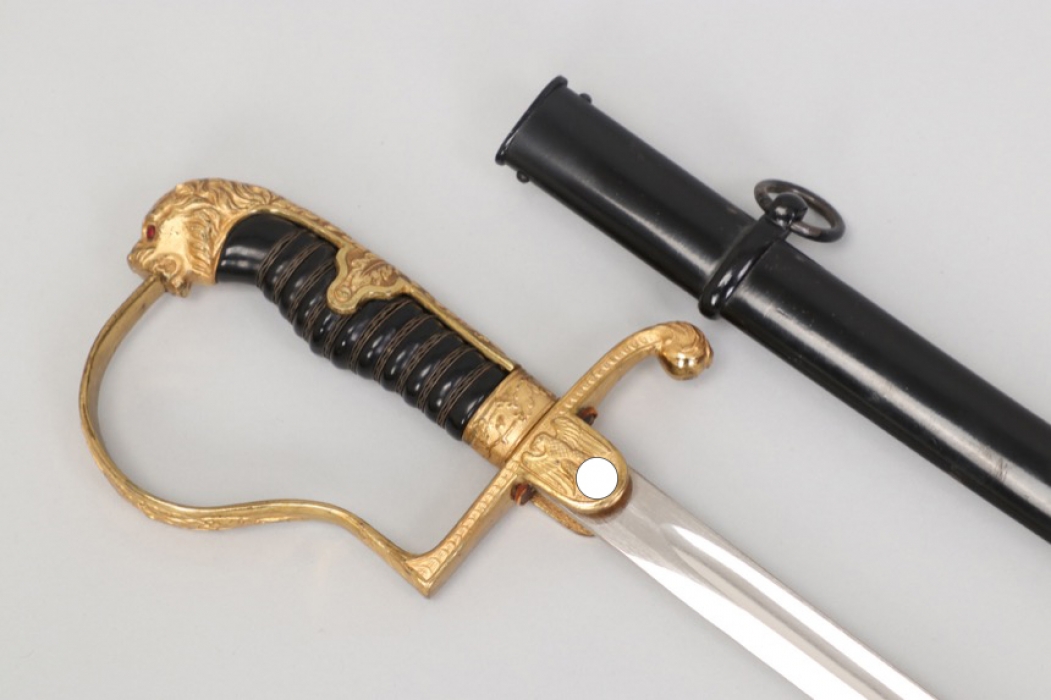 Heer officer's lion head sabre - Höller