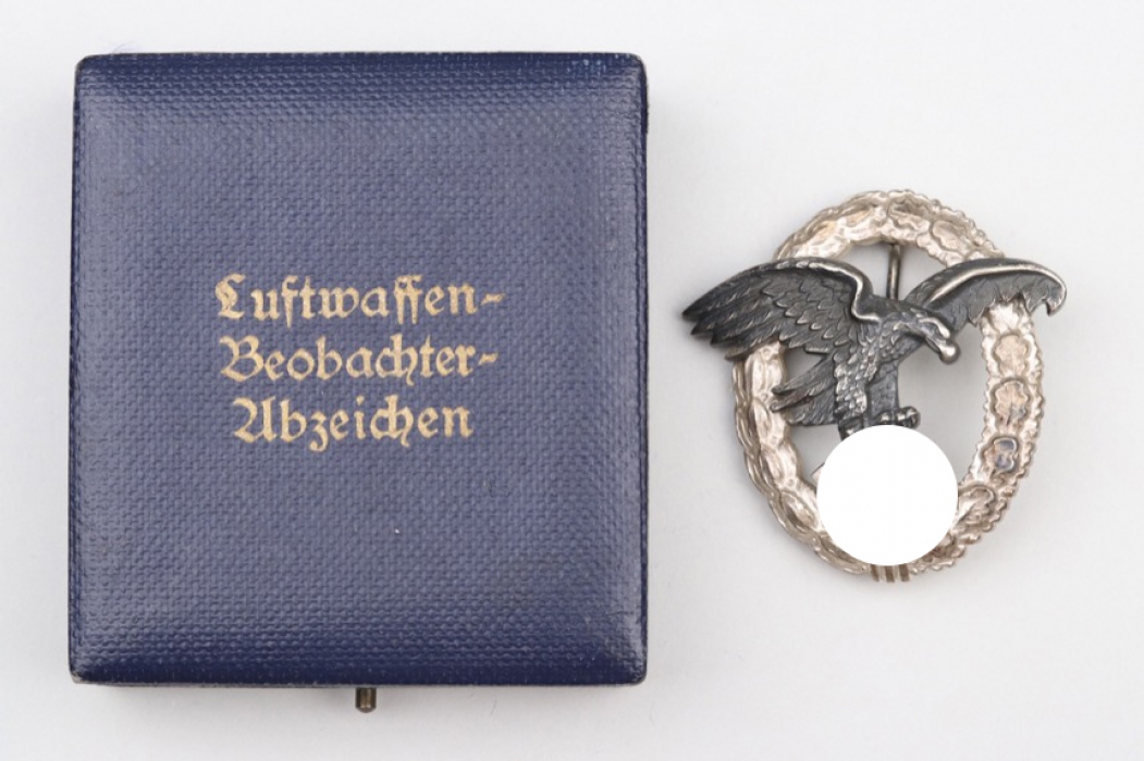 Luftwaffe Observer's Badge in case - Assmann