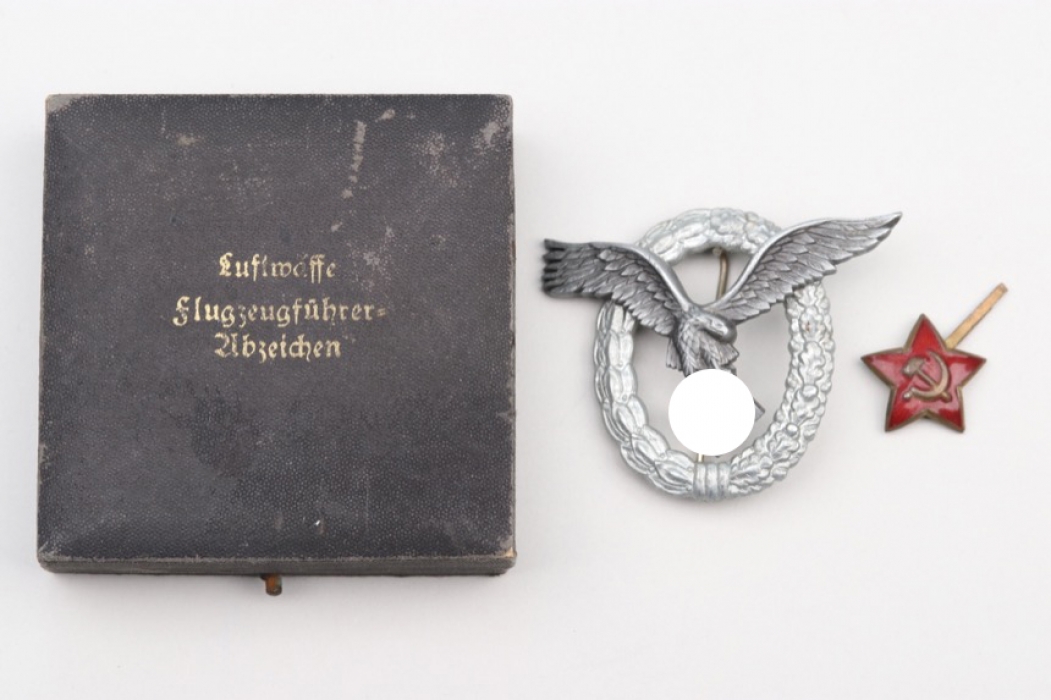 Luftwaffe Pilot's Badge in case - FLL