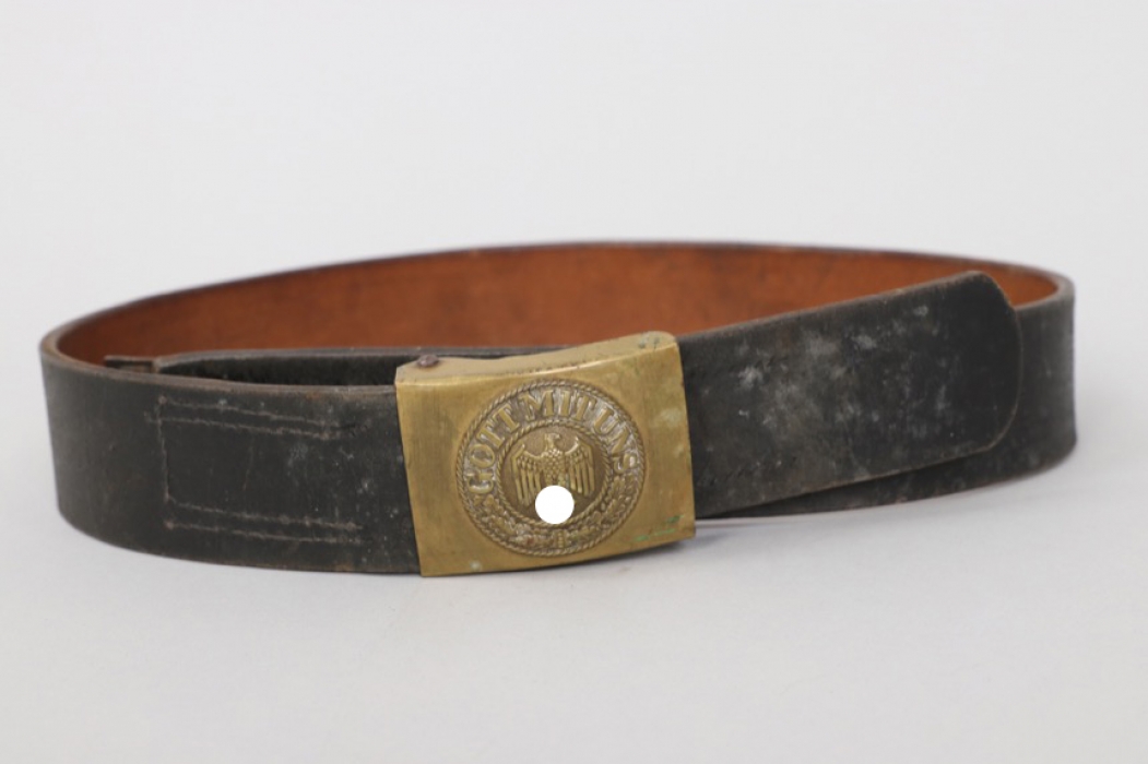 Kriegsmarine field buckle & belt - EM/NCO