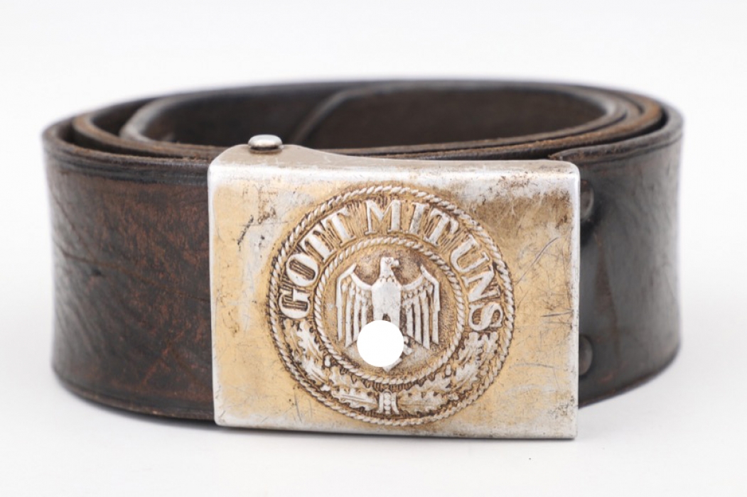 Kriegsmarine field buckle (R.S.&S.) and belt - EM/NCO