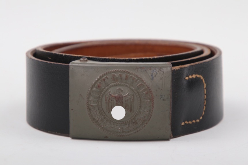 Heer EM/NCO field belt & buckle - unworn