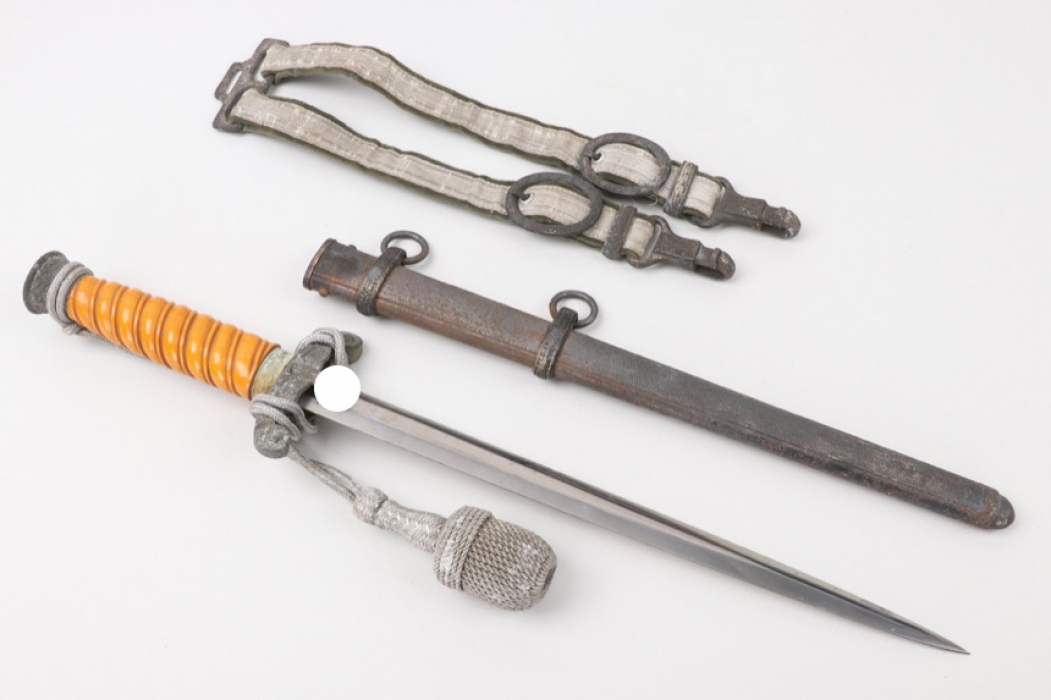 Heer officer's dagger with hangers and portepee - Herder