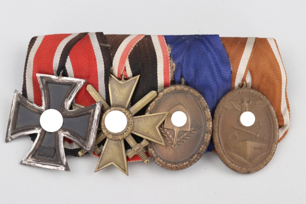 Wehrmacht 4-place medal bar