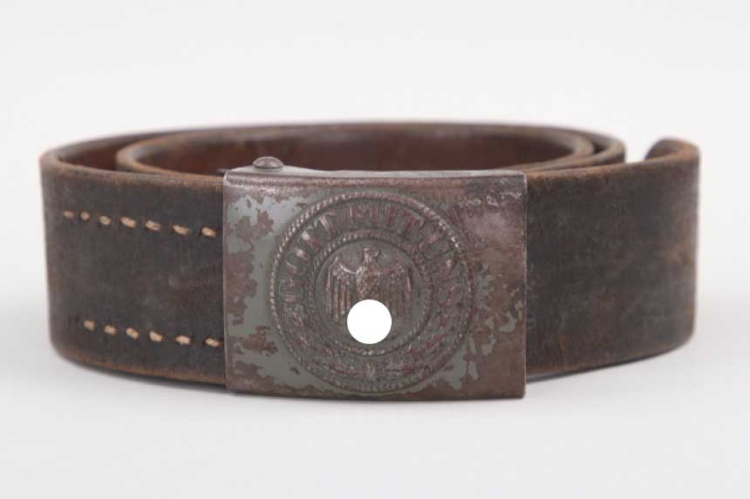 Heer field buckle "Gott mit uns" (EM/NCO) with belt - B&N L 42