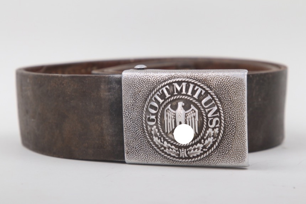 Heer field buckle "Gott mit uns" (EM/NCO) with belt