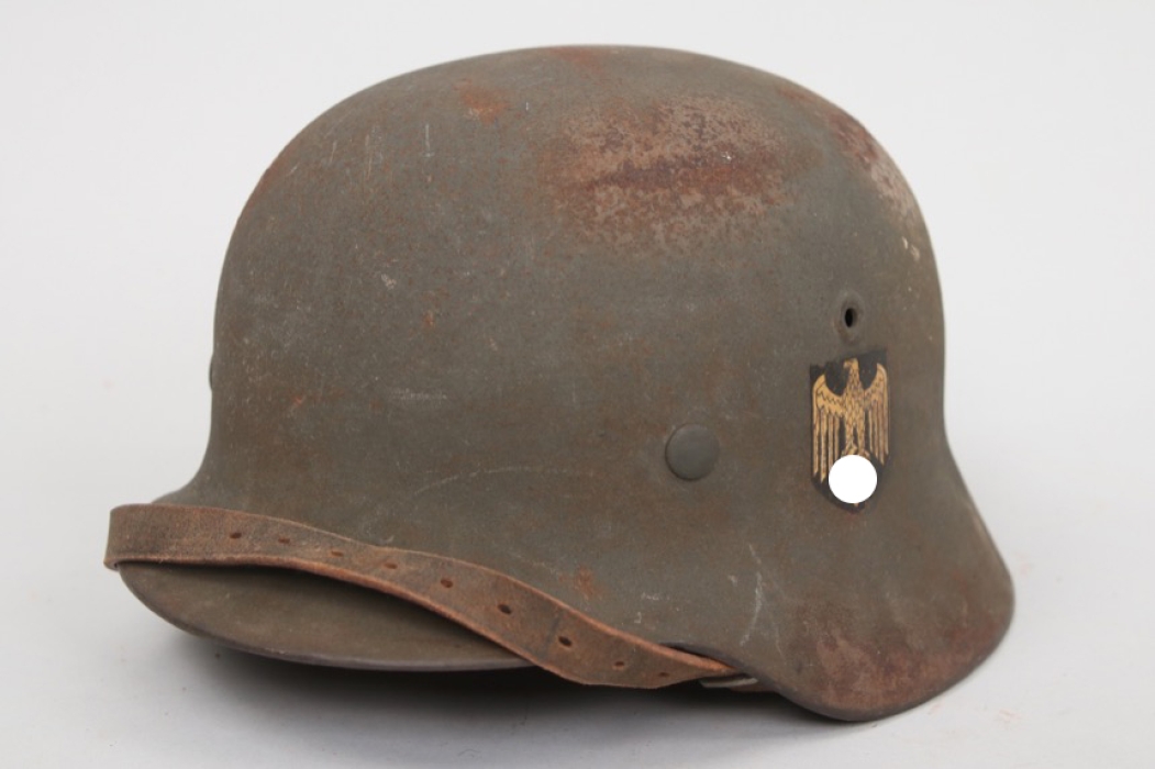 Kriegsmarine M40 single decal helmet - EF66