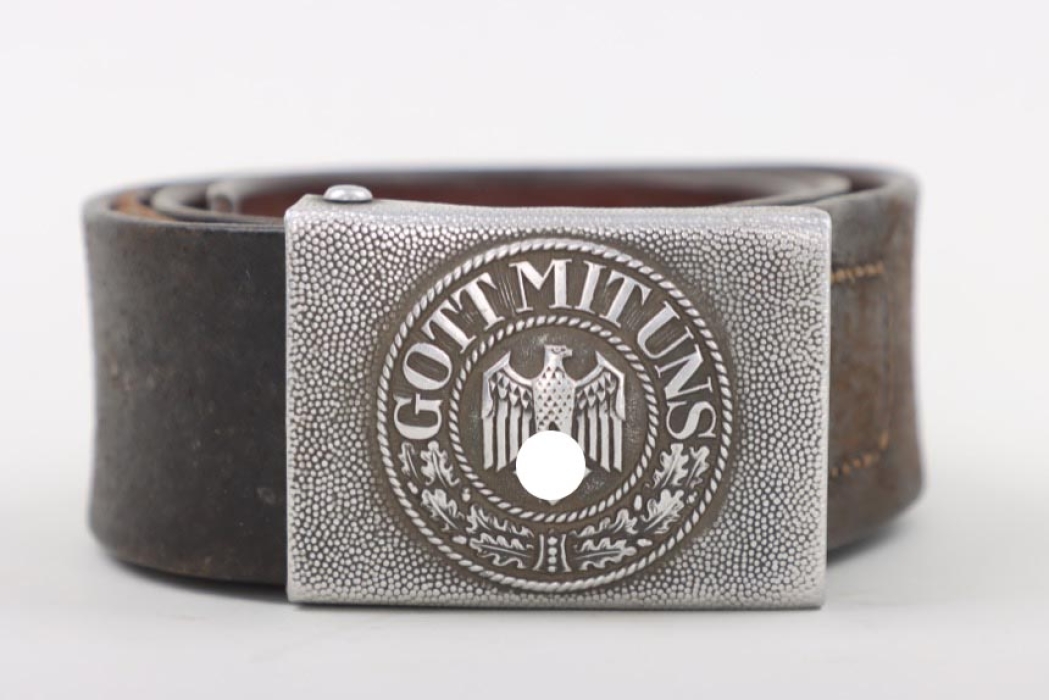 Heer field buckle "Gott mit uns" (EM/NCO) with belt