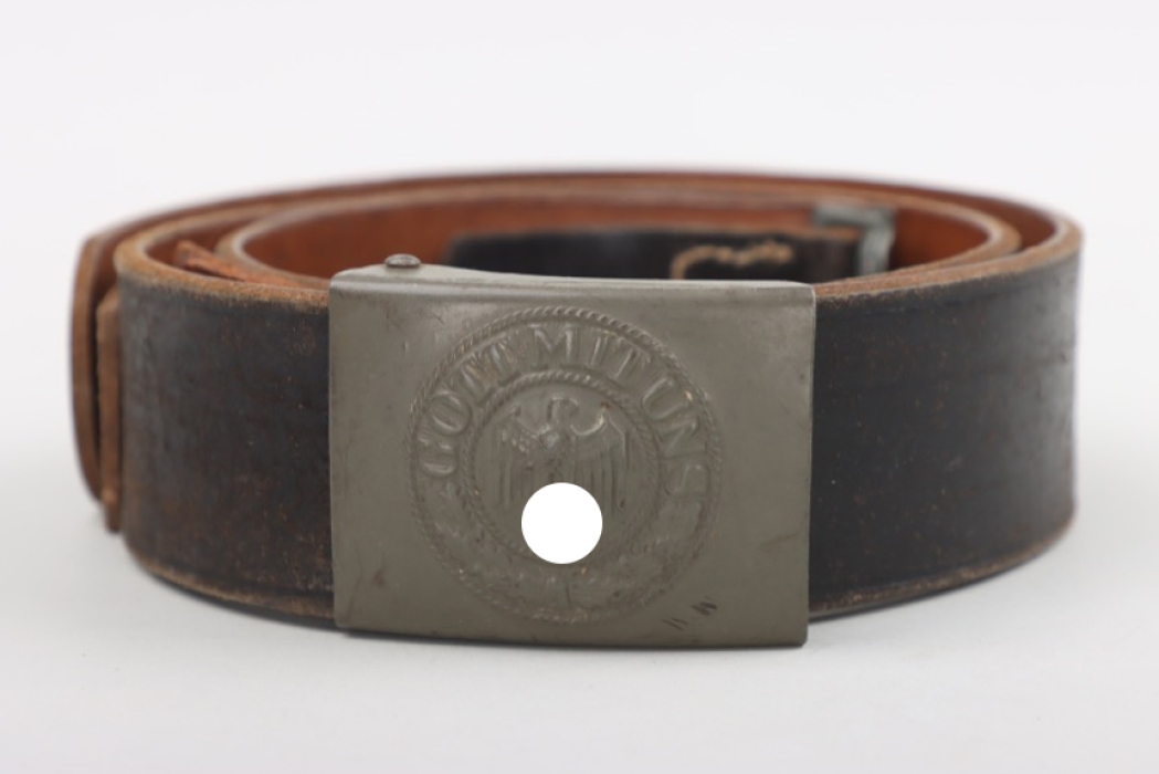 Heer field buckle "Gott mit uns" (EM/NCO) with belt