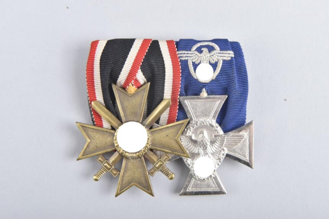 Medal Bar of a long serving Police Officer